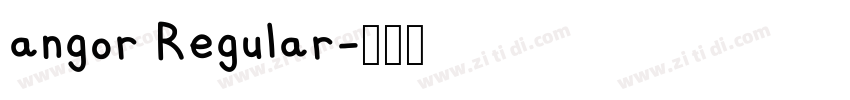 angor Regular字体转换